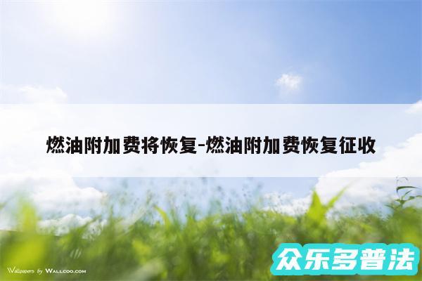 燃油附加费将恢复-燃油附加费恢复征收