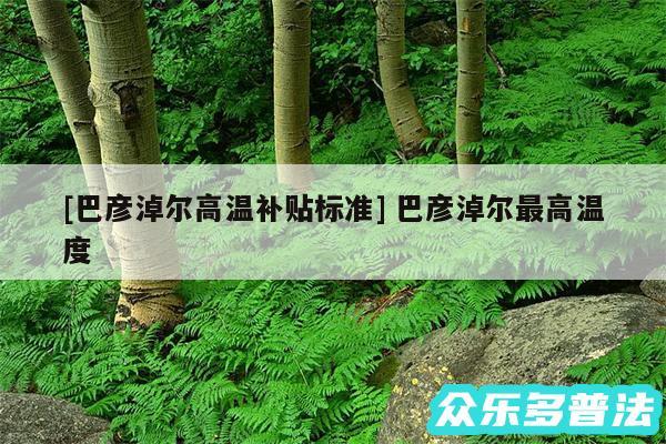 及巴彦淖尔高温补贴标准 巴彦淖尔最高温度