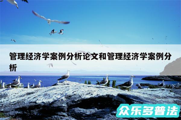 管理经济学案例分析论文和管理经济学案例分析