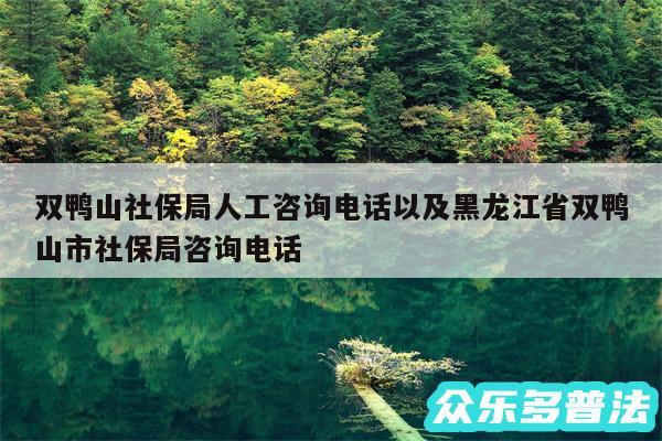 双鸭山社保局人工咨询电话以及黑龙江省双鸭山市社保局咨询电话