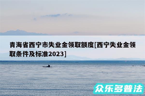 青海省西宁市失业金领取额度及西宁失业金领取条件及标准2024
