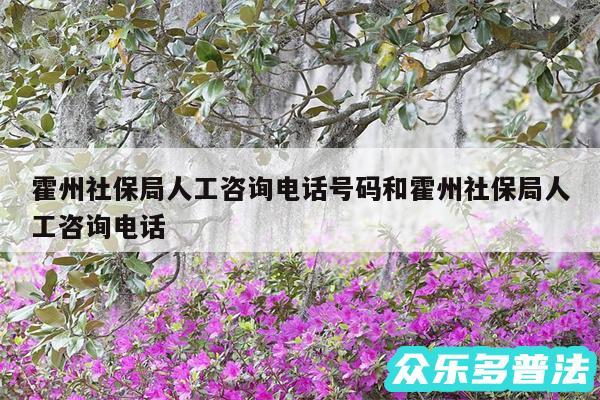 霍州社保局人工咨询电话号码和霍州社保局人工咨询电话