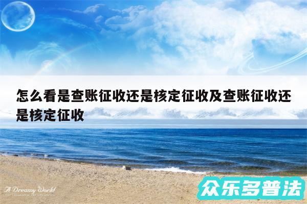 怎么看是查账征收还是核定征收及查账征收还是核定征收