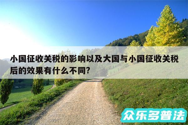 小国征收关税的影响以及大国与小国征收关税后的效果有什么不同?