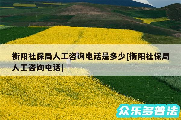 衡阳社保局人工咨询电话是多少及衡阳社保局人工咨询电话