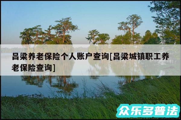 吕梁养老保险个人账户查询及吕梁城镇职工养老保险查询