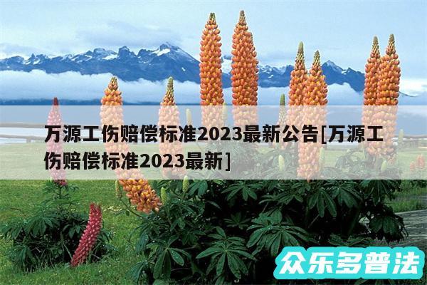 万源工伤赔偿标准2024最新公告及万源工伤赔偿标准2024最新