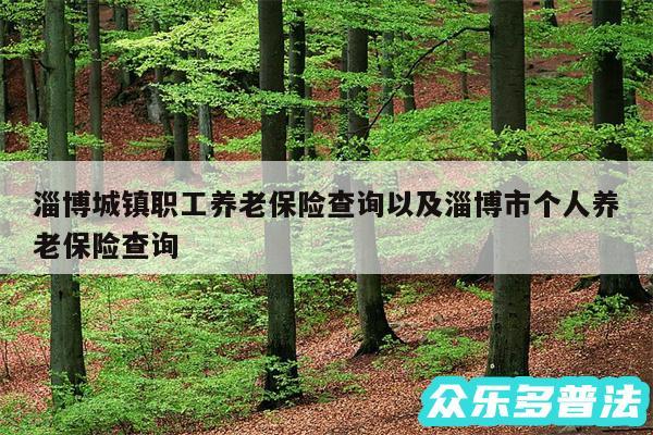 淄博城镇职工养老保险查询以及淄博市个人养老保险查询