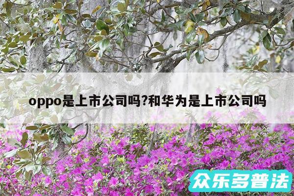 oppo是上市公司吗?和华为是上市公司吗