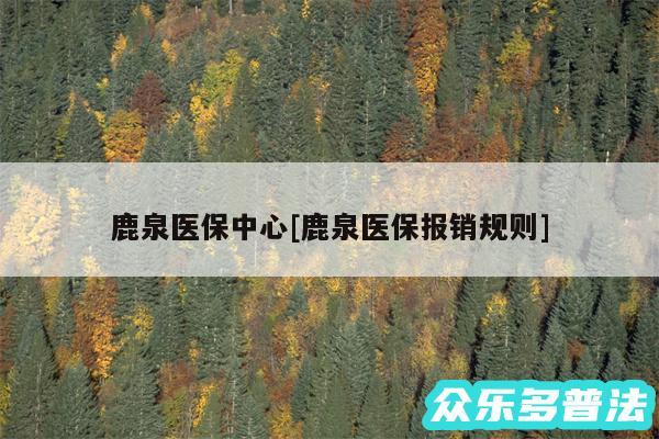 鹿泉医保中心及鹿泉医保报销规则