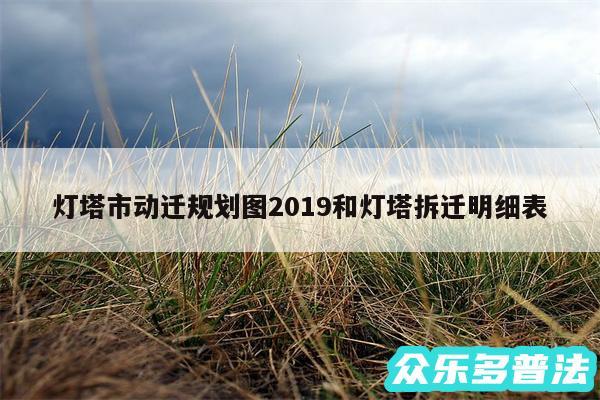 灯塔市动迁规划图2019和灯塔拆迁明细表