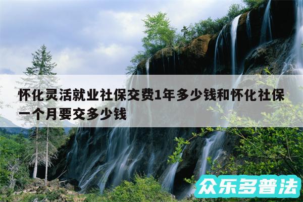 怀化灵活就业社保交费1年多少钱和怀化社保一个月要交多少钱