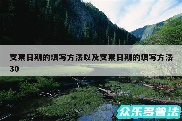 支票日期的填写方法以及支票日期的填写方法30