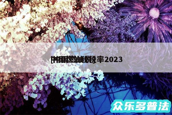 中国燃油税税率2024
及中国燃油税