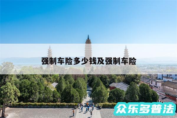 强制车险多少钱及强制车险