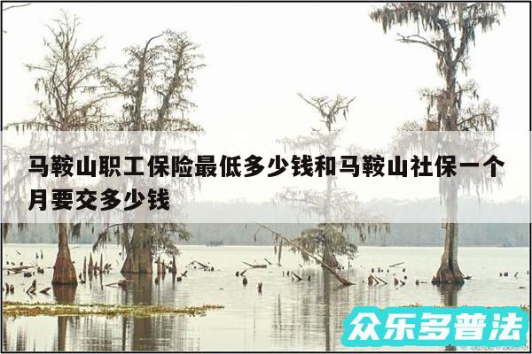 马鞍山职工保险最低多少钱和马鞍山社保一个月要交多少钱