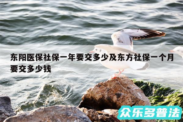 东阳医保社保一年要交多少及东方社保一个月要交多少钱