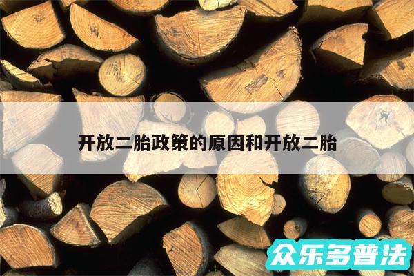 开放二胎政策的原因和开放二胎
