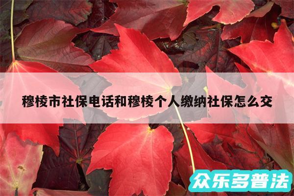 穆棱市社保电话和穆棱个人缴纳社保怎么交