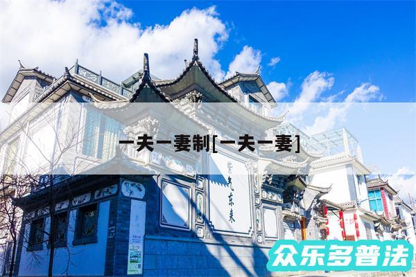 一夫一妻制及一夫一妻