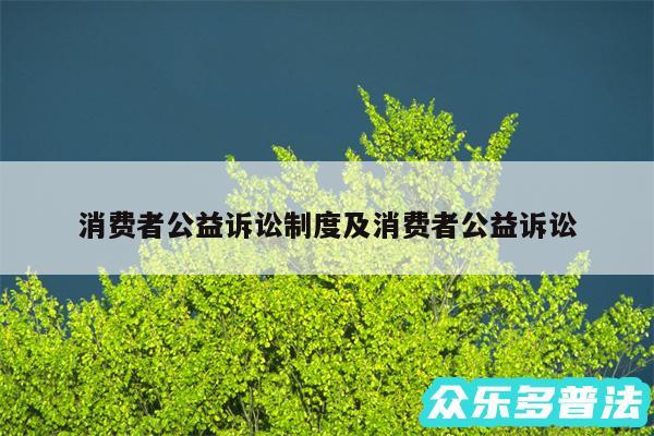 消费者公益诉讼制度及消费者公益诉讼