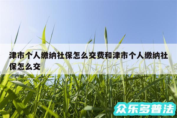 津市个人缴纳社保怎么交费和津市个人缴纳社保怎么交