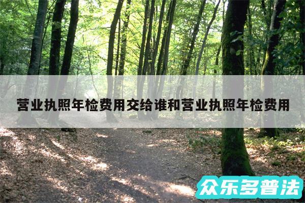 营业执照年检费用交给谁和营业执照年检费用