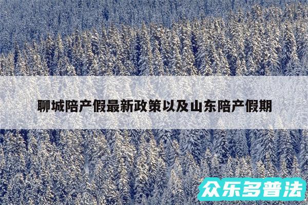 聊城陪产假最新政策以及山东陪产假期