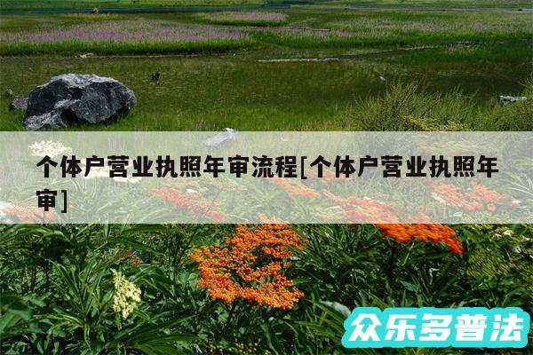 个体户营业执照年审流程及个体户营业执照年审