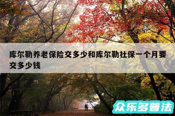 库尔勒养老保险交多少和库尔勒社保一个月要交多少钱