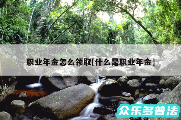 职业年金怎么领取及什么是职业年金
