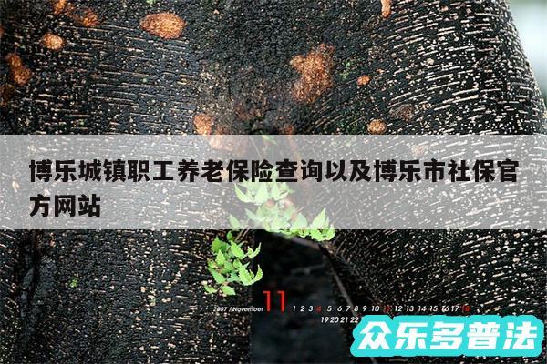 博乐城镇职工养老保险查询以及博乐市社保官方网站