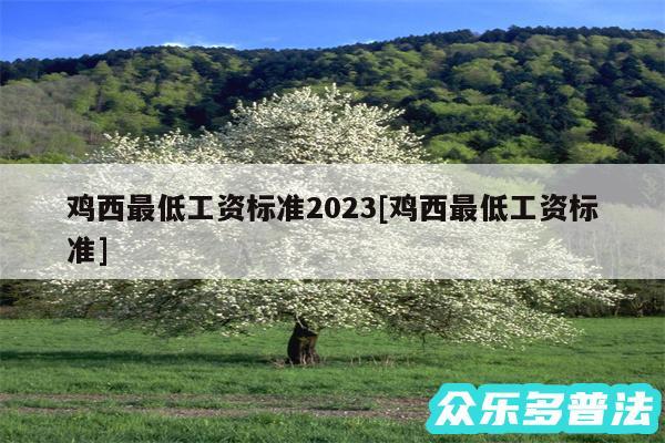 鸡西最低工资标准2024及鸡西最低工资标准