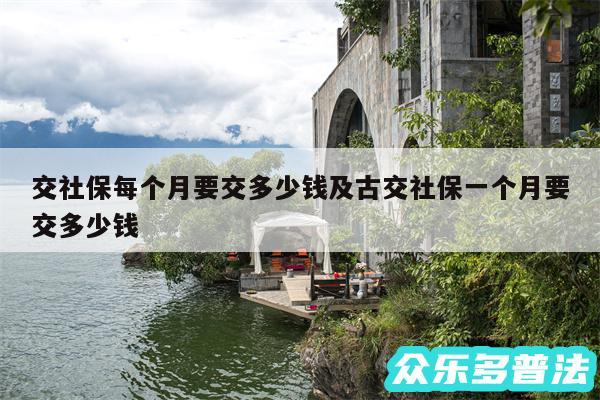交社保每个月要交多少钱及古交社保一个月要交多少钱
