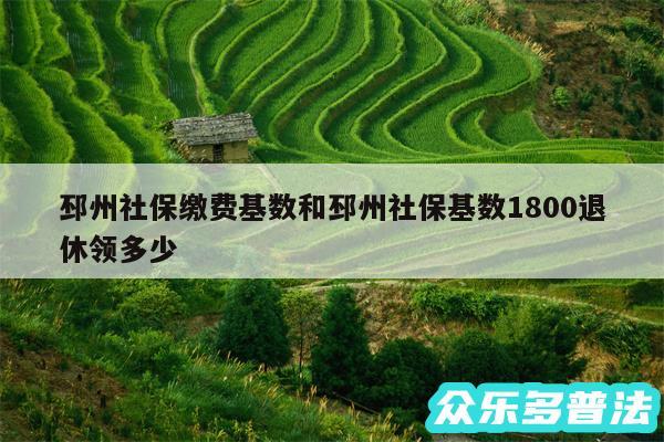 邳州社保缴费基数和邳州社保基数1800退休领多少