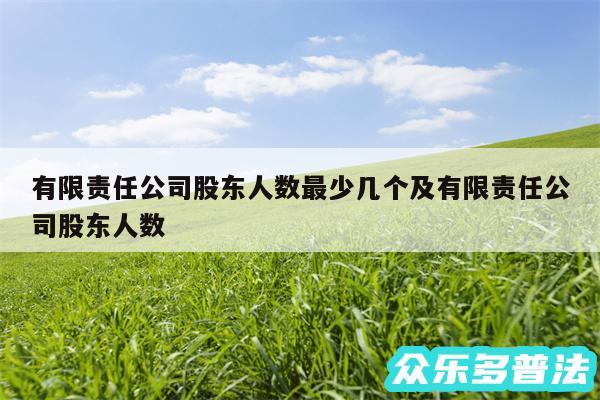 有限责任公司股东人数最少几个及有限责任公司股东人数