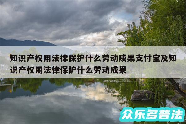 知识产权用法律保护什么劳动成果支付宝及知识产权用法律保护什么劳动成果