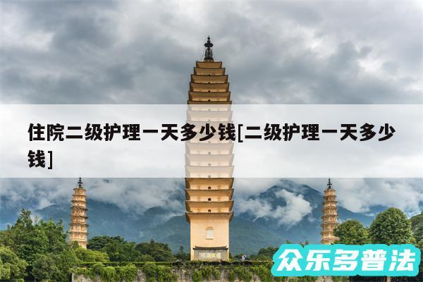 住院二级护理一天多少钱及二级护理一天多少钱
