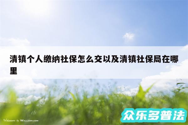 清镇个人缴纳社保怎么交以及清镇社保局在哪里