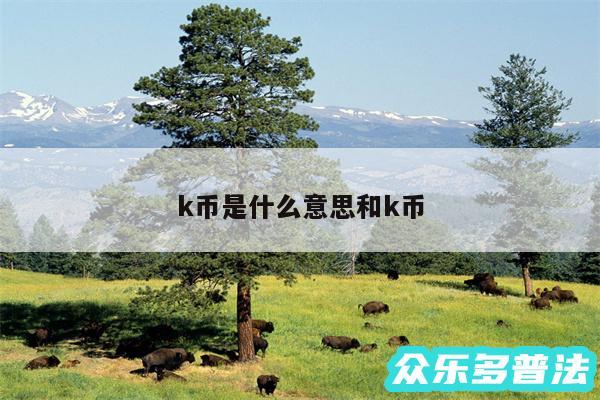 k币是什么意思和k币