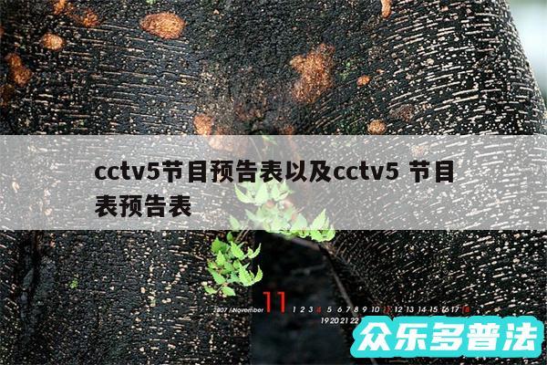 cctv5节目预告表以及cctv5 节目表预告表