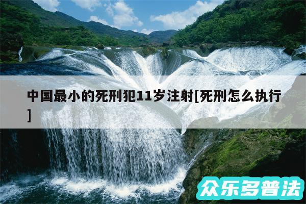 中国最小的死刑犯11岁注射及死刑怎么执行