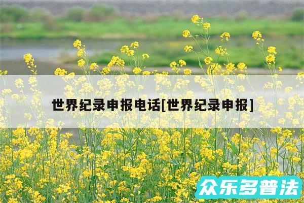 世界纪录申报电话及世界纪录申报