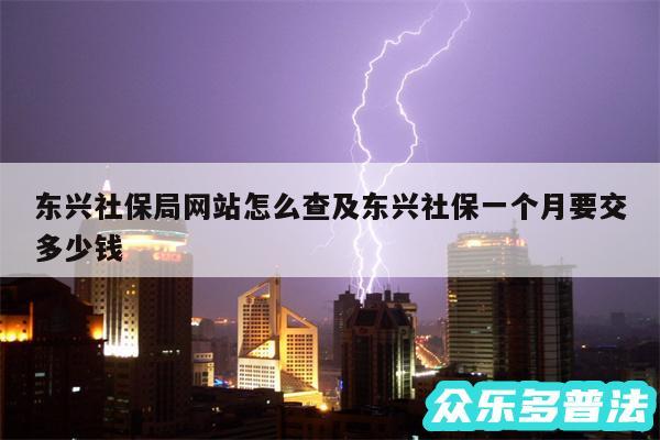 东兴社保局网站怎么查及东兴社保一个月要交多少钱