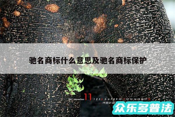 驰名商标什么意思及驰名商标保护