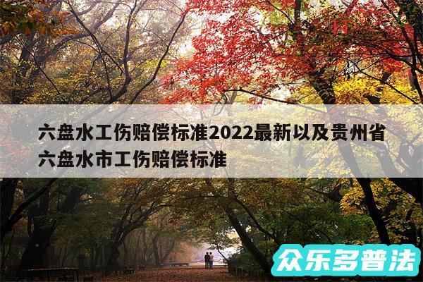 六盘水工伤赔偿标准2024最新以及贵州省六盘水市工伤赔偿标准