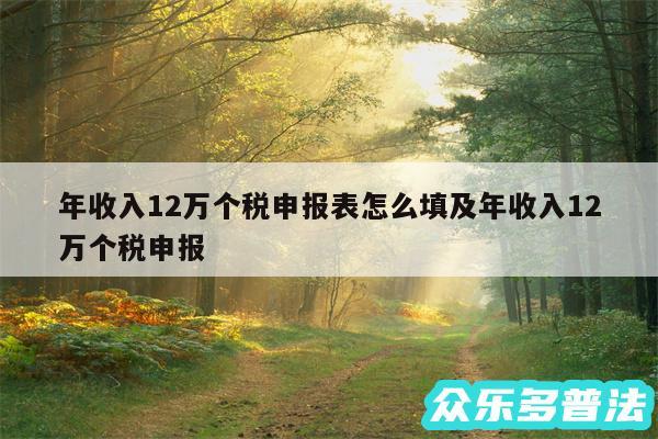 年收入12万个税申报表怎么填及年收入12万个税申报