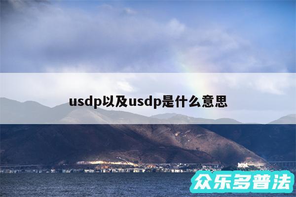 usdp以及usdp是什么意思