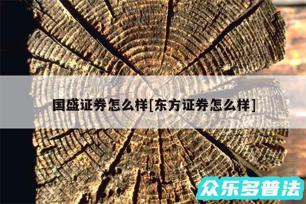 国盛证券怎么样及东方证券怎么样