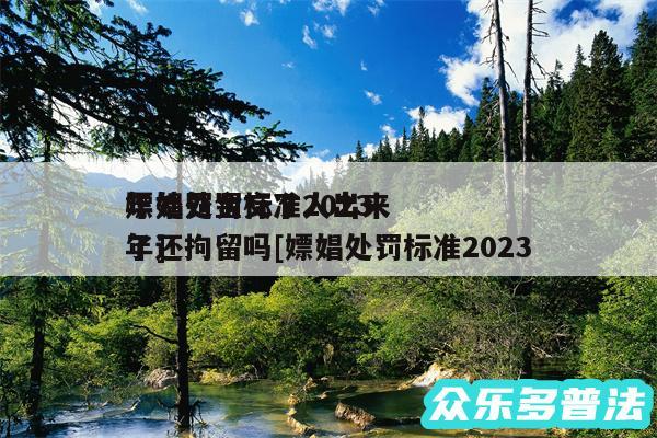 嫖娼处罚标准2024
年处罚金交了人出来了还拘留吗及嫖娼处罚标准2024
年
